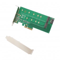 1 M.2 B-Key to SATA Pass Through and M.2 M-Key PCI-e x4 Convertor Card - SI-PEX40122
