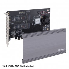 Dual M.2 NVMe Ports to PCIe 3.0 x16 Bifurcation Riser Controller - Support Non-BiFurcation Motherboard - SI-PEX40129