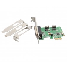 2 Port DB9 Serial and 1 Port DB25 Parallel PCI-e 1.0 x1 Card - SI-PEX50054