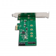 M.2 B-key SSD and SATA III Port HDD PCI-e x1 Card with RAID - SI-PEX50065