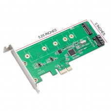 M.2 B or B+M Key Slot SATA III Port PCI-e x1 Controller Card - SI-PEX50069