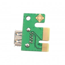 1 to 2 Ports PCI-E x1 Extension Board Switch Multiplier Hub Riser Card with USB 3.0 Cable - SI-PEX60016