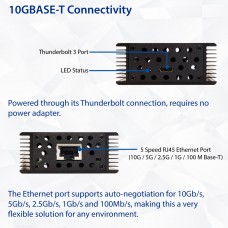 10 Gigabit Ethernet Network Thunderbolt 3 Adapter - SI-TDB24060