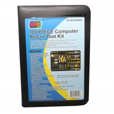 100 Pieces Computer Repair Tool Kit, Zipped Case - SY-ACC65053