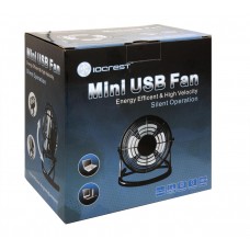 Compact USB Desk Fan, USB Powered with On/Off Switch, Black Color - SY-ACC65055