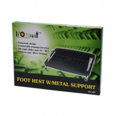 Foot Rest with Metal Support, Ergonomic Design, Comfortable Massage Function, Tilt Angle Slides - SY-ACC65065
