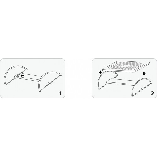 SY-ACC65070 IOCrest Syba Foot Rest with Plastic Support Arches