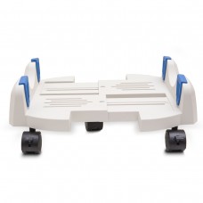 Extra Wide Plastic PC Floor Stand for ATX or E-ATX Case with Adjustable Width from 7" to 12" with Caster wheels - SY-ACC65091