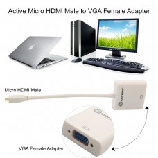 Active Micro HDMI Male to VGA Female Adapter - SY-ADA31045