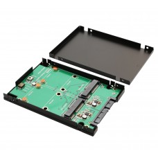 Dual mSATA SSD to SATA III RAID 2.5" Enclosure - SY-ADA40090