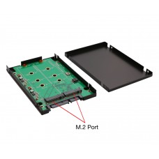 Dual M.2 SSD to SATA III RAID 2.5" Enclosure - SY-ADA40091