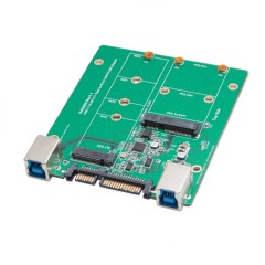 USB 3.1 or SATA III to M.2/mSATA SSD Adapter - SY-ADA50087
