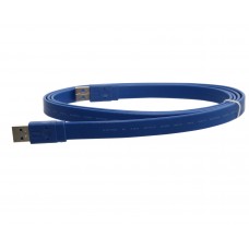 USB 3.0 Flat Cable, 1.5-Meter, Blue Color - SY-CAB20096