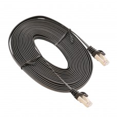 Black 5 Meter CAT7 STP Network Flat Cable - SY-CAB24050