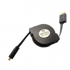 4 ft Retractable HDMI Type A Male to Micro HDMI Type D Male Cable - SY-CAB31030