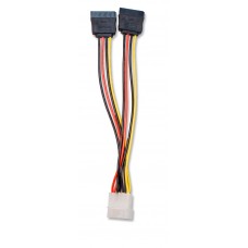 5" Molex to Dual SATA Power Connector Cable - SY-CAB40007