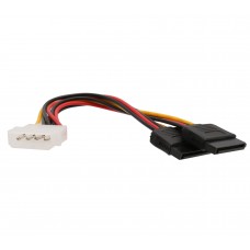 5" Molex to Dual SATA Power Connector Cable - SY-CAB40007