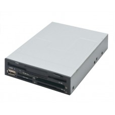 3.5" Drive Bay Floppy Drive with 4 Slot Card Reader and One USB Port - SY-CRD50034