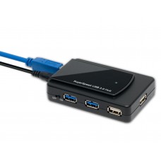 7 Port USB 3.0 and 2.0 Combo Hub with Power Adapter - SY-HUB20078