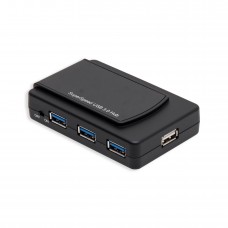 7 Port USB 3.0 and 2.0 Combo Hub with Power Adapter - SY-HUB20078