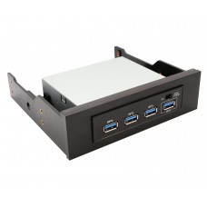 3.5" Drive Bay 4 Port USB 3.0 Hub with One Fast Charging Port - SY-HUB20134