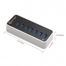 7 Port USB 3.0 Hub with One Fast Charging Port - SY-HUB20152
