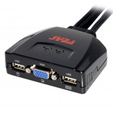 2 Port VGA and USB 2.0 KVM Switch with Remote Switch - SY-KVM20051