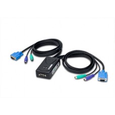 2 Port VGA and PS/2 KVM Switch with Audio support - SY-KVM22001