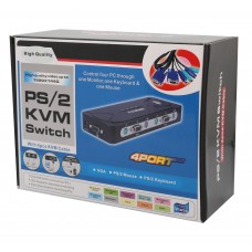 4 Port PS/2 VGA KVM Switch - SY-KVM22002
