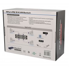 4 Port PS/2 VGA KVM Switch - SY-KVM22002