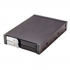 Dual Bay Trayless Mobile Rack for Two 2.5" SATA III HDD or SSD - SY-MRA25033