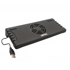 Notebook Cooler Stand for 7"~17" Laptop, with Fan, Black Color - SY-NBK68010