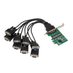 Syba SI-PEX15038 4 Serial Ports PCI-e Controller Card with Fan-out Cable Bundled with Low Profile Bracket WCH384L Chipset