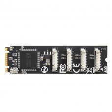 4 Port RS-232 DB9 Serial M.2 B+M Key Controller Card