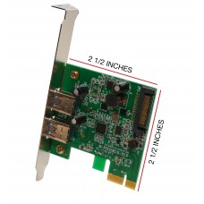 2 Port USB 3.0 PCI-e x1 Card - SY-PEX20124