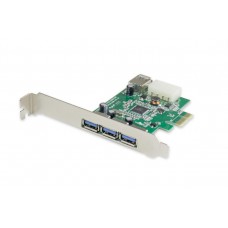 4 Port USB 3.0 PCI-e 2.0 x1 Card - SY-PEX20135