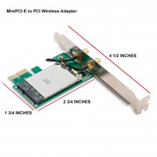 MiniPCI-e Wifi 802.11N N300 to PCI-e x1 Wireless Card - SY-PEX23059