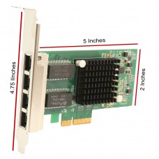 4 Port Gigabit Ethernet PCI-e x4 Network Interface Card - SY-PEX24045