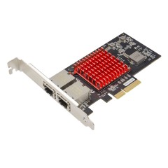 Dual Port 10 Gigabit Ethernet Network Adapter, Intel X550-AT2 Chipset - SY-PEX24069