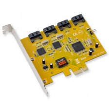 4 Port SATA II PCIe 1.0 x1 Jmicron Chipset - SY-PEX40013