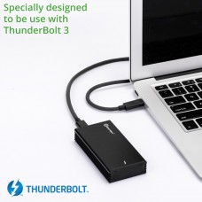 Thunderbolt 3 enclosures for a Single M.2 NVMe SSDs - SY-TDB40155