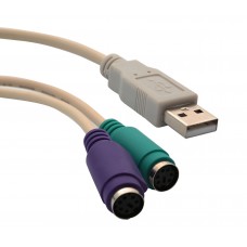 USB 1.1 to PS2 Connector (Keyboard and Mouse) - SY-USB-PS2