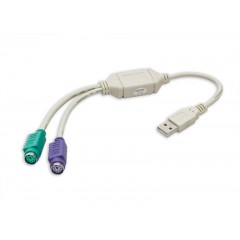 USB 1.1 to PS2 Connector (Keyboard and Mouse) - SY-USB-PS2