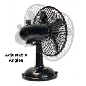USB Desk Fan, USB Powered with On/Off Switch, Black Color - CL-ACC65015