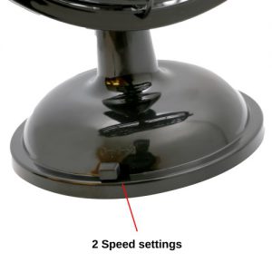 USB Desk Fan, USB Powered with On/Off Switch, Black Color - CL-ACC65015