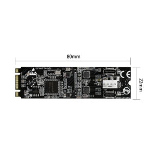 USB 3.2 Gen 2 (10 Gbps) 2-Port Type-C M.2 22x60 B+M key Controller Card - SI-ADA20247
