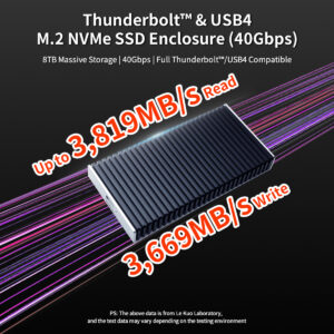 Portable NVMe USB4.0 (USB-C) SSD Ultra Fast External SSD Drive Aluminum Enclosure (Enclosure Only) Portable NVMe USB4.0 (USB-C) SSD Ultra Fast External SSD Drive Aluminum Enclosure (Enclosure Only)