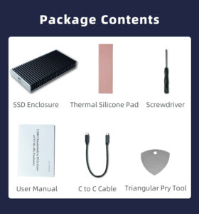 Portable NVMe USB4.0 (USB-C) SSD Ultra Fast External SSD Drive Aluminum Enclosure (Enclosure Only) Portable NVMe USB4.0 (USB-C) SSD Ultra Fast External SSD Drive Aluminum Enclosure (Enclosure Only)