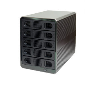 5 Bay USB 3.2 Type-C 10Gbps Daisy-Chain Hard Drive Enclosure DAS, Support 120TB (5x 24TB) 2.5" & 3.5" SATA HDD/SSD - SY-ENC50128