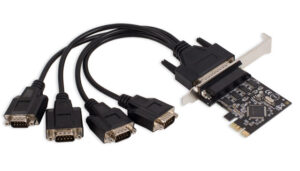 4 Port DB9 Serial PCI-Express 2.0 x1 Card - SD-PEX15011